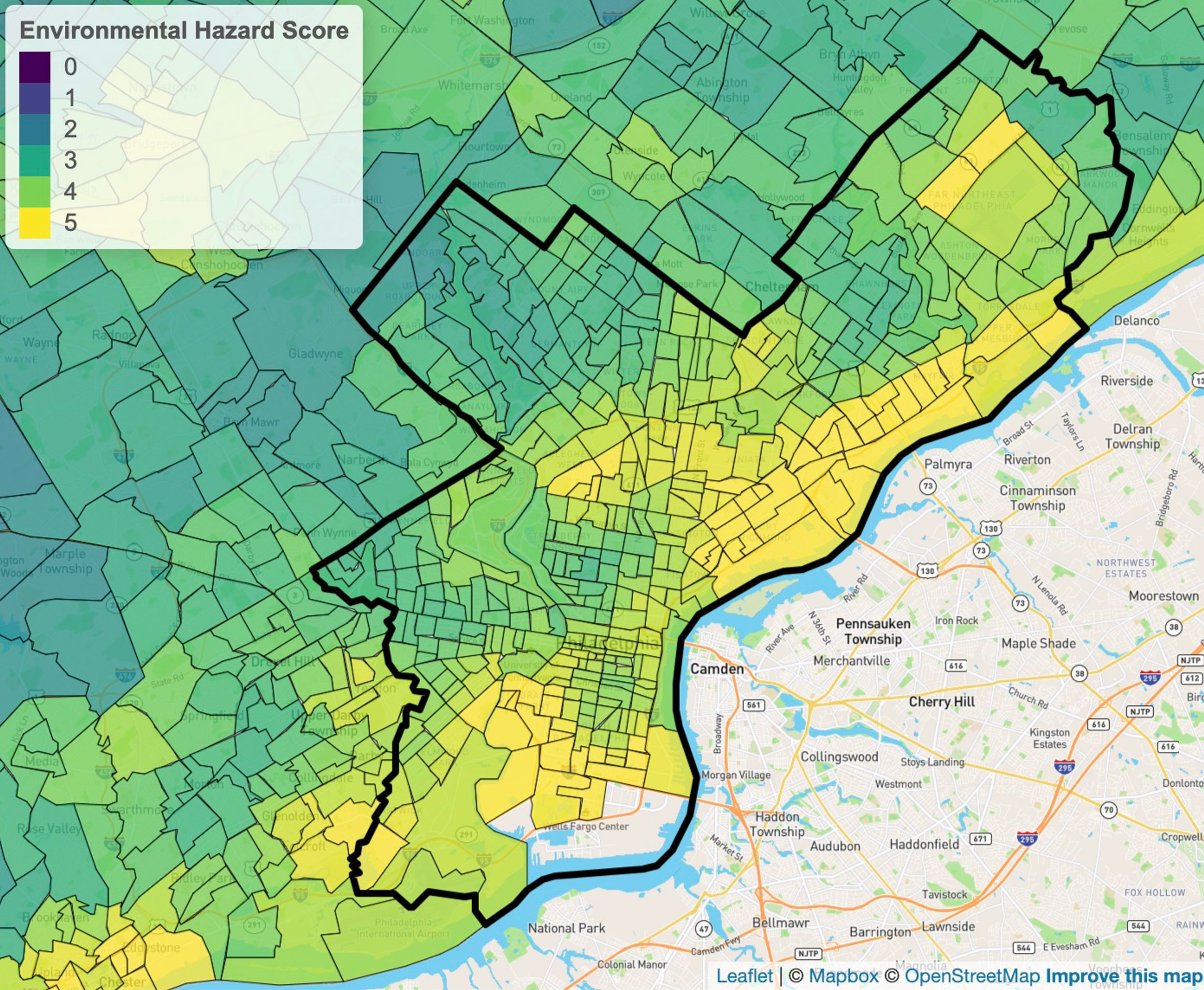 ICE Environmental Hazard Scores