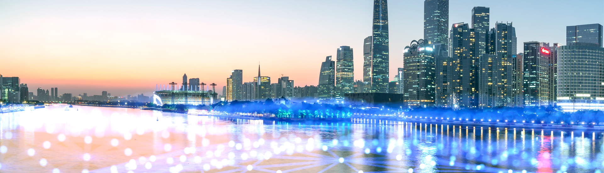 Skyline at dusk