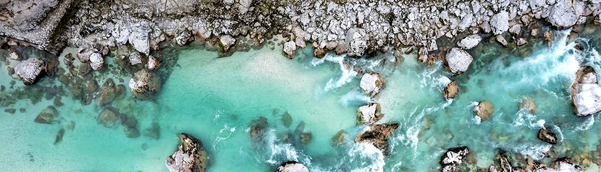 Birds eye view of rocky coast