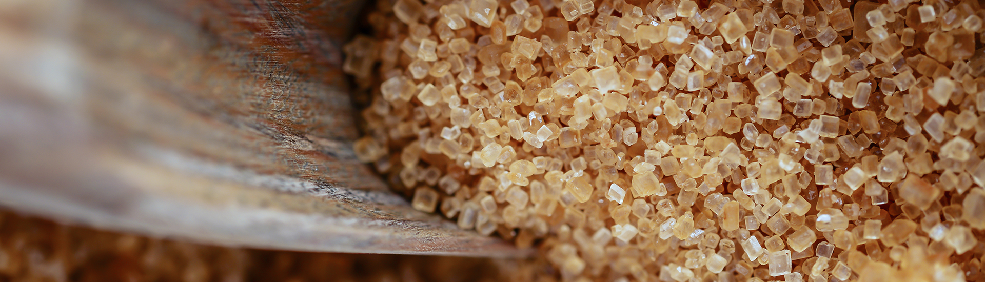 Pile of sugar grains