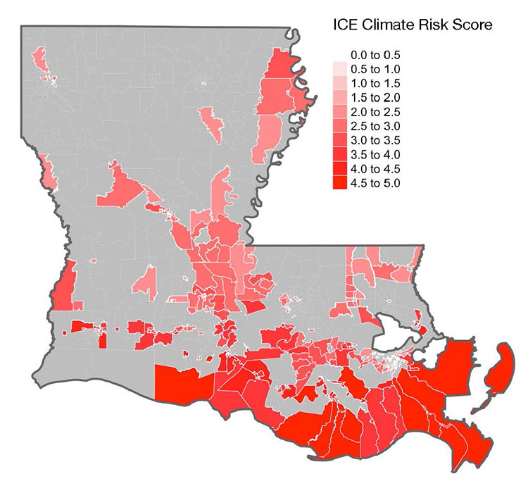Louisiana ICE Physical Risk Score