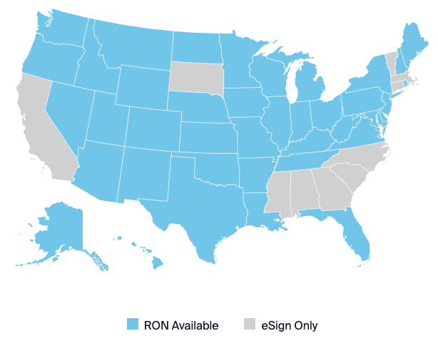 map of esign states