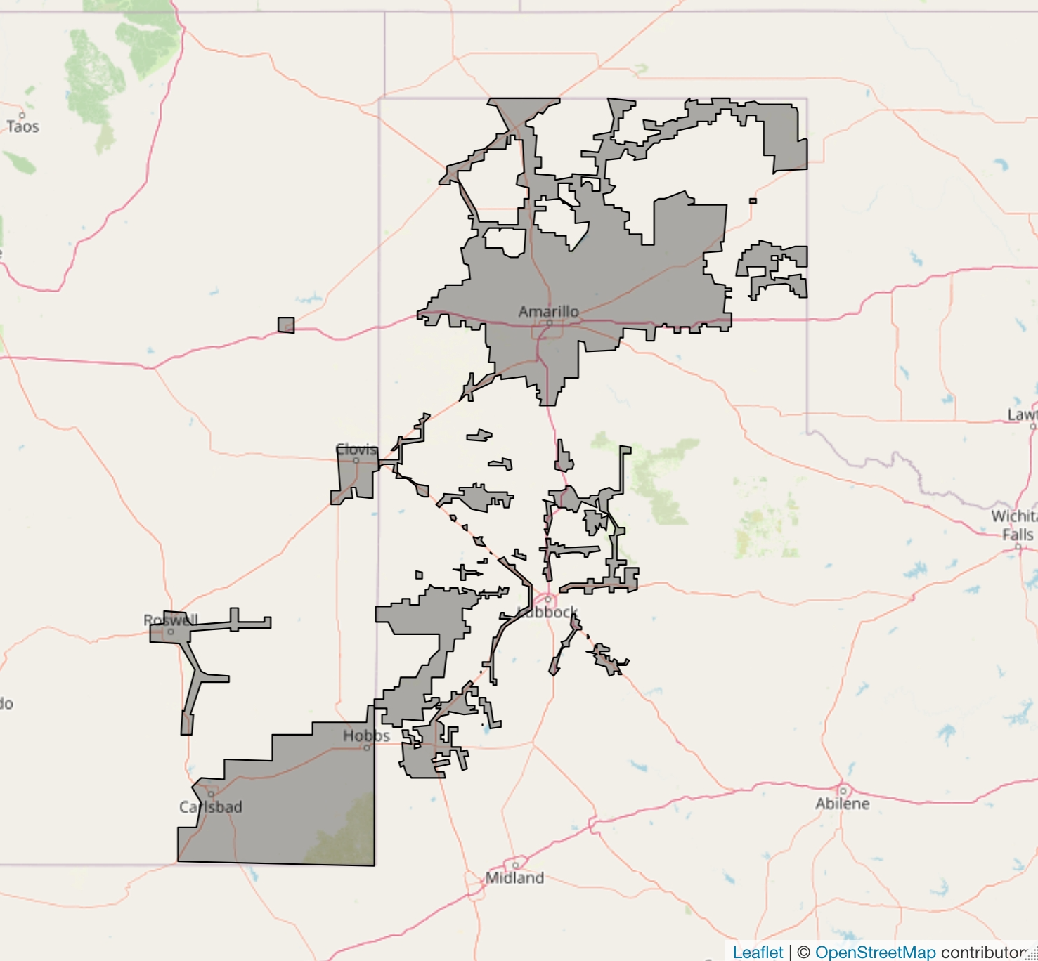 FIGURE 2. An updated boundary for the Southwestern Public Service Company in Texas. Source: ICE Sustainable Finance as of 3/15/2024.